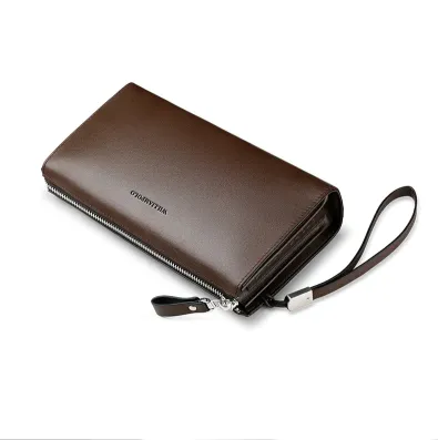 MENS BROWN HAND CLUTCH BAG